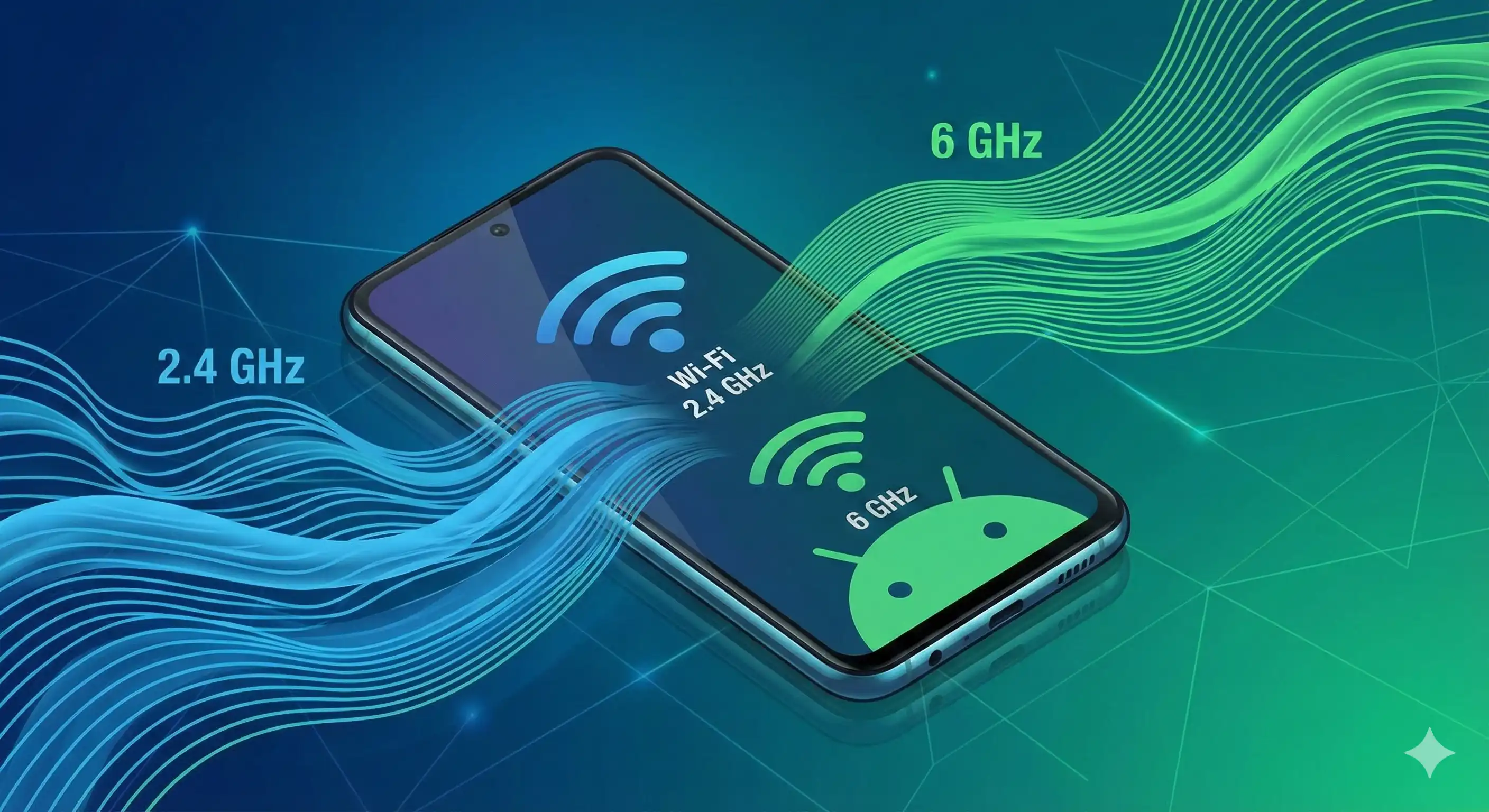 Android Wi-Fi 7: Ative Dual-Band 2.4 e 6 GHz