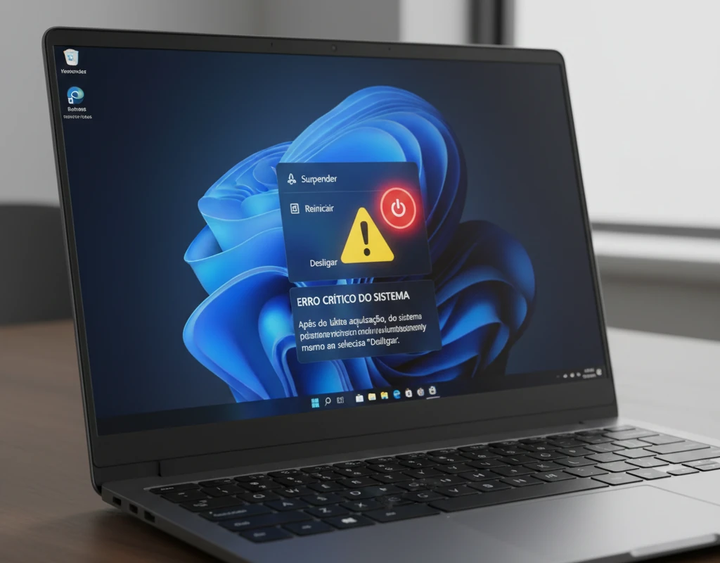 Windows 11 KB5073455: bug faz PCs reiniciarem em vez de desligar