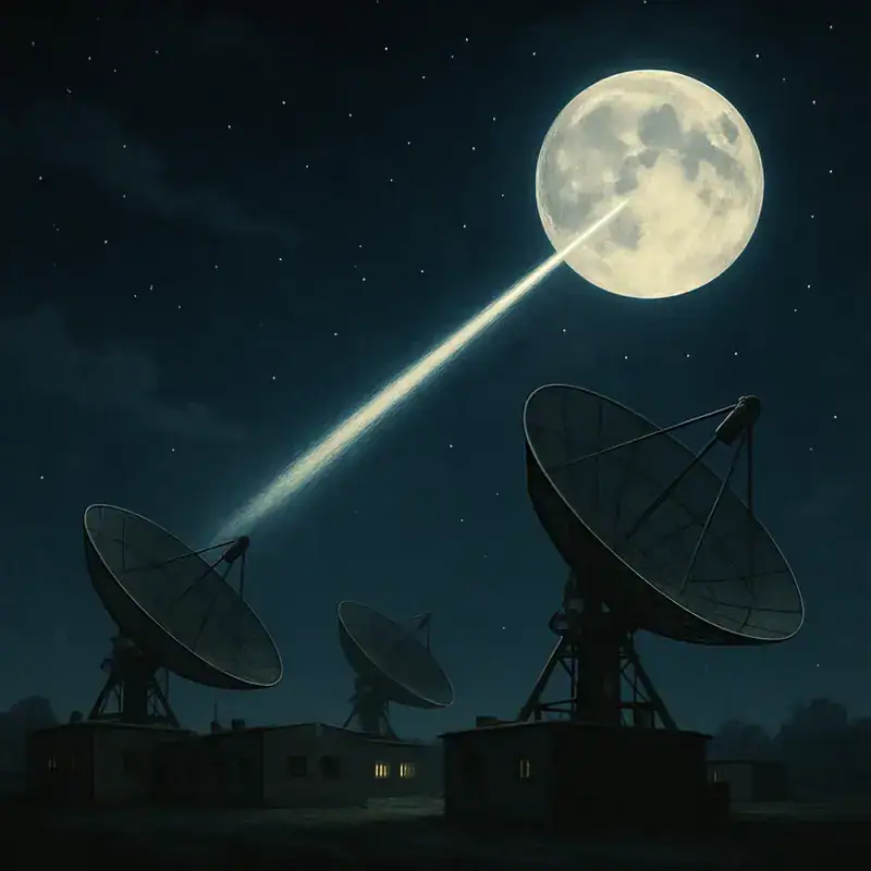 Radar atinge a Lua pela 1ª vez no Projeto Diana