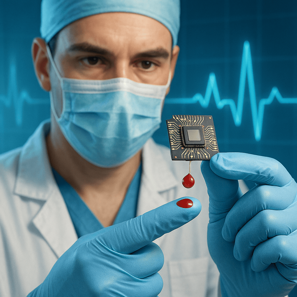 chip portátil para detecção rápida de infartos