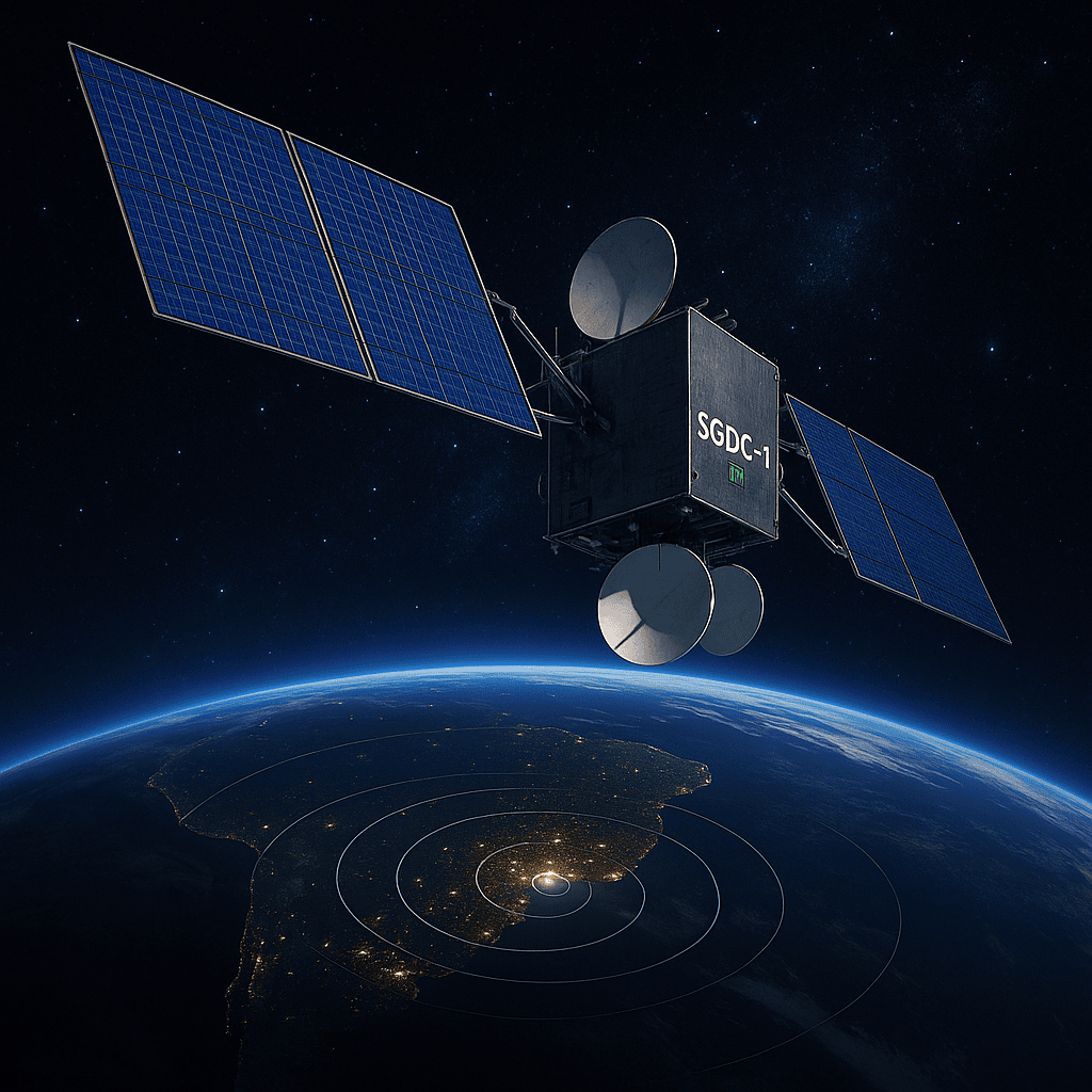 Brasil lança primeiro satélite geoestacionário nacional