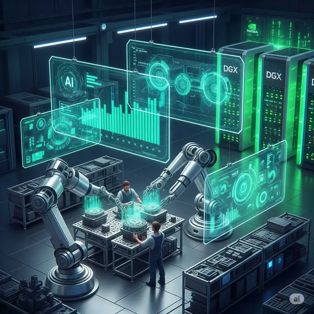 Nvidia, inteligência artificial, nuvem de IA, indústria, Alemanha, GPUs, manufatura, tecnologia, soberania de dados, robótica