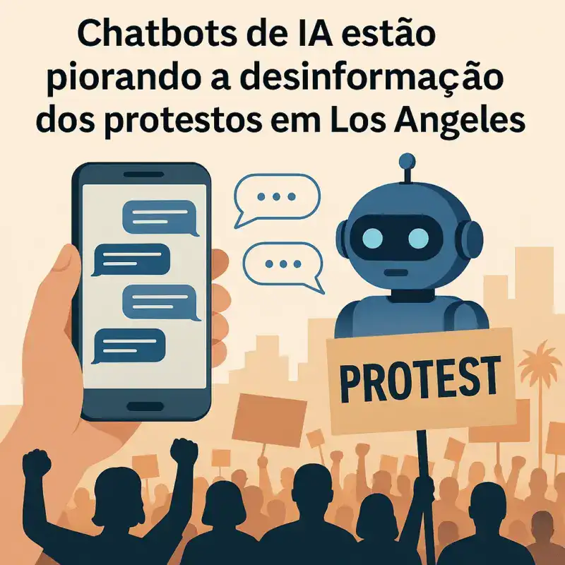 Chatbots de IA estão piorando a desinformação dos protestos em Los Angeles