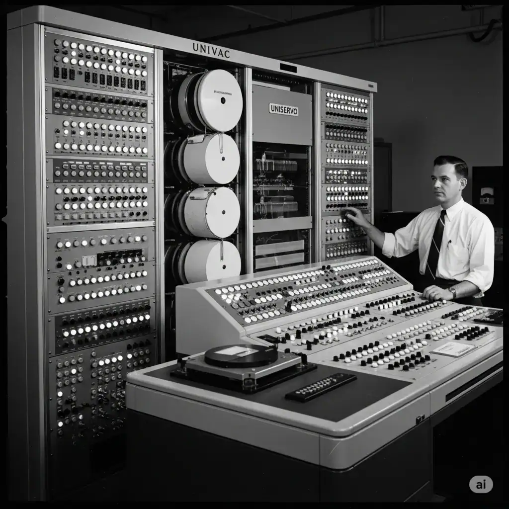 UNIVAC I, História da Computação, Primeiro Computador, Era Digital, J. Presper Eckert, John Mauchly, Mainframe, U.S. Census Bureau, Tecnologia, Inovação, IBM