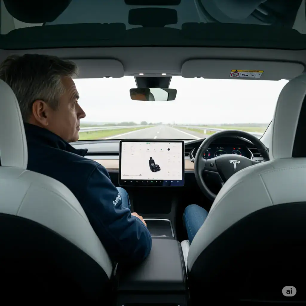 Robotáxis da Tesla Estreiam com Monitor Humano a Bordo