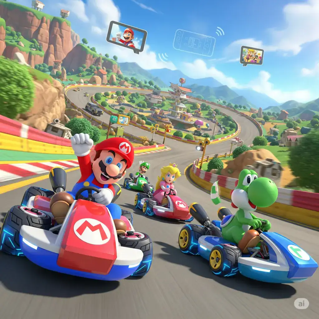 Nintendo lança Mario Kart World no Switch 2 com novas funções