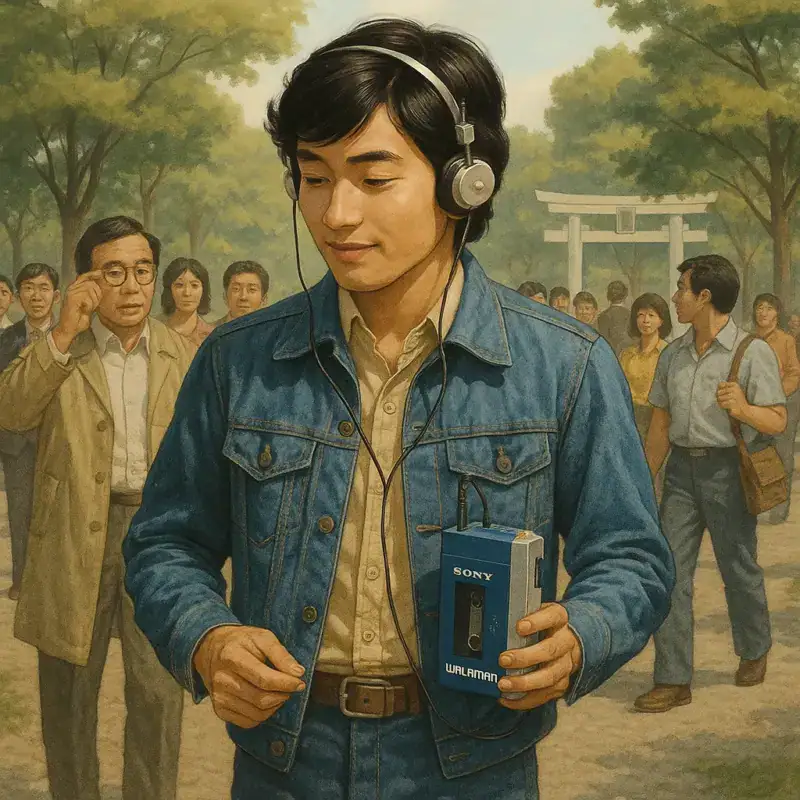 Sony Walkman revoluciona música portátil em demonstração pública de 1979