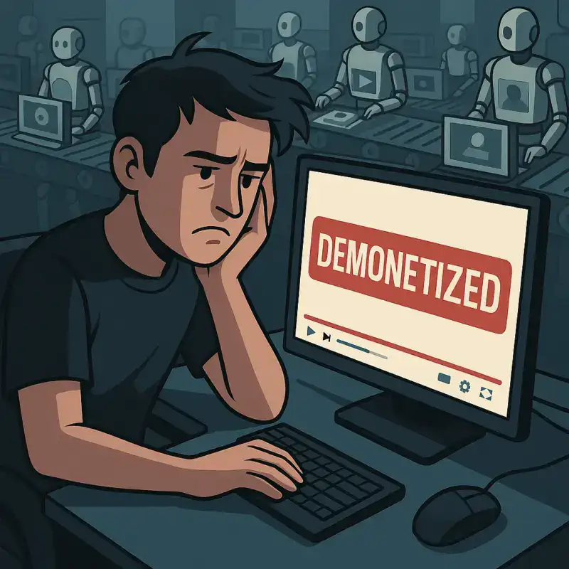 YouTube vai punir vídeos repetitivos feitos por IA