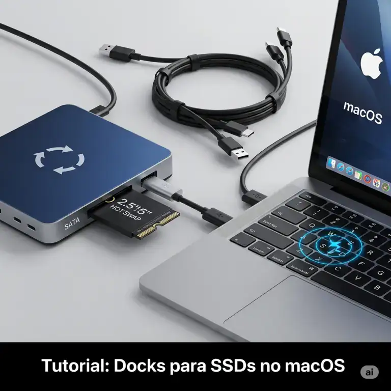 Como Usar Docks para SSDs no macOS