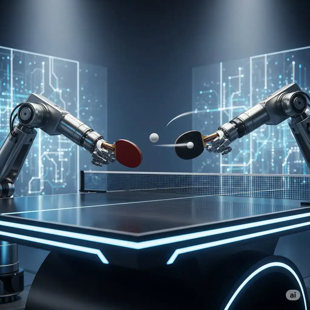 DeepMind usa tênis de mesa para treinar robôs humanóides