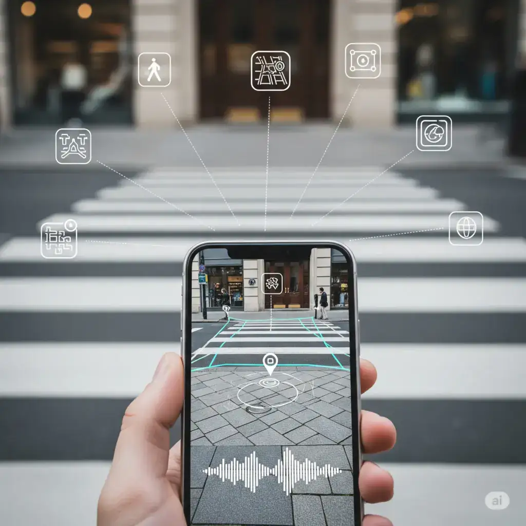 Apple SceneScout: IA Descreve a Cidade para Deficientes Visuais
