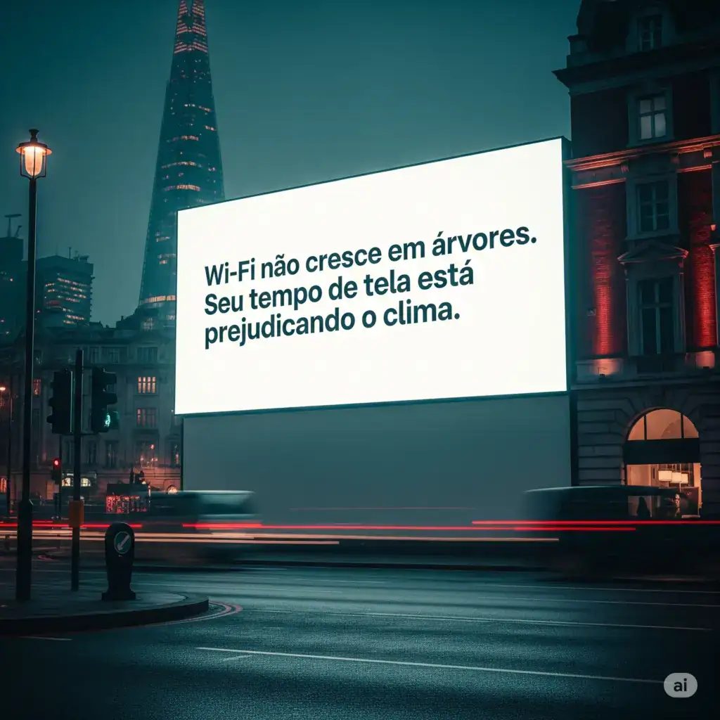 Wi-Fi é prejudicial ao ambiente? Outdoor em Londres provoca reflexão