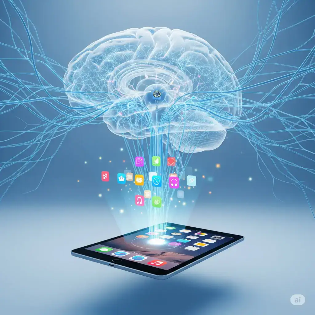 inteligência artificial, Synchron, Stentrode, interface cérebro-computador, Apple, iPad, Esclerose Lateral Amiotrófica, acessibilidade, neurotecnologia, inovação