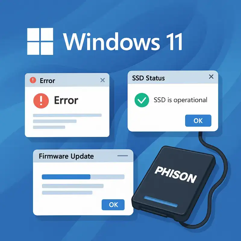 Phison esclarece: Windows 11 de agosto não causa falhas em SSDs