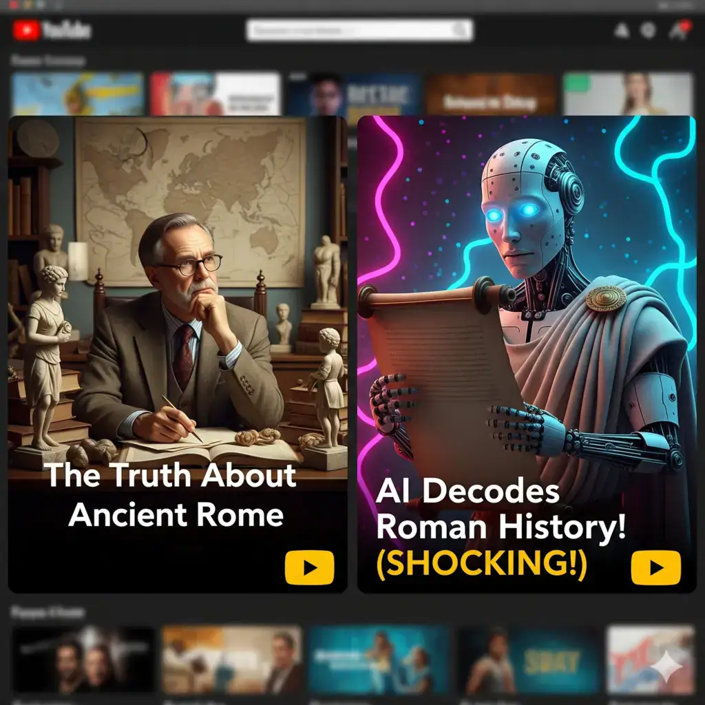 Canais de história gerada por IA preocupam historiadores no YouTube