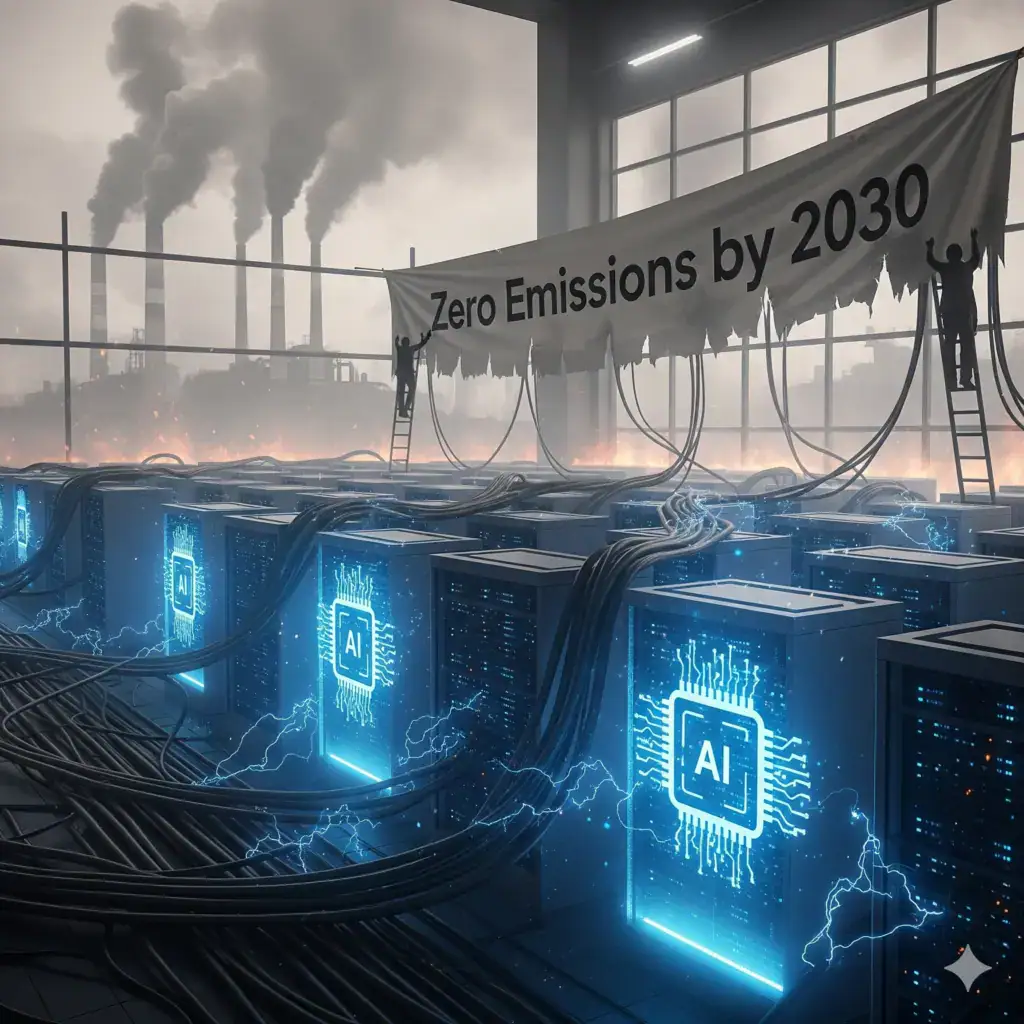 Google retira meta de emissões zero até 2030